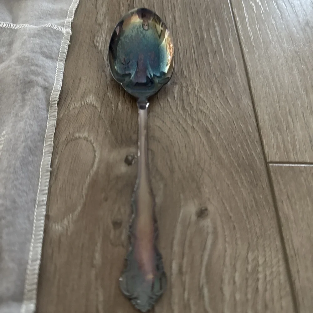 DRESDEN ROSE - Reed & Barton 1953 Silverplate Sugar‎ Spoon NEW w/cloth Bag